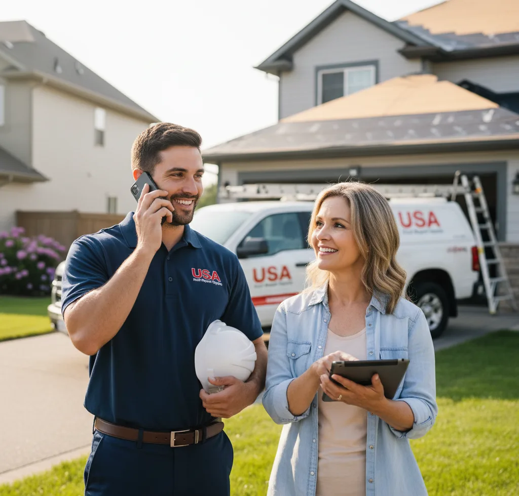 USA Roof Repair Experts customer support in Mayking
